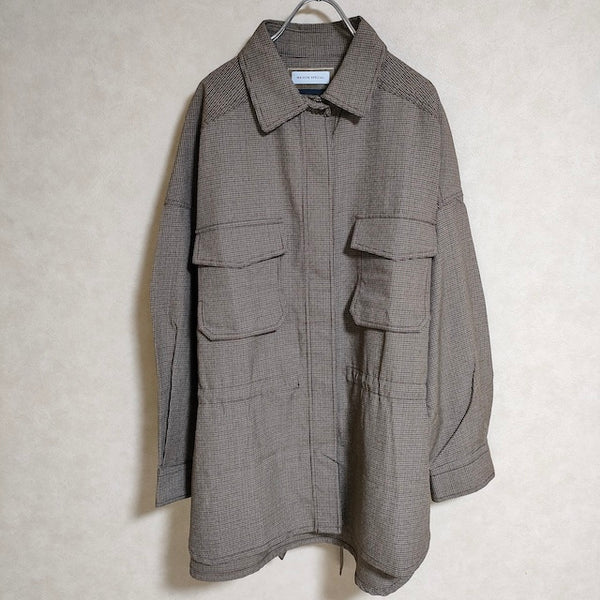 MAISON SPECIAL ガンクラブチェックジャケット サイズM ウール