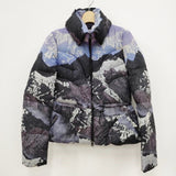 Peter Pilotto ピーター ピロット Alps パデッド サイズUK6 ダウンベスト パープル ブラック チャコールグレー レディース【中古】3-1103A◎