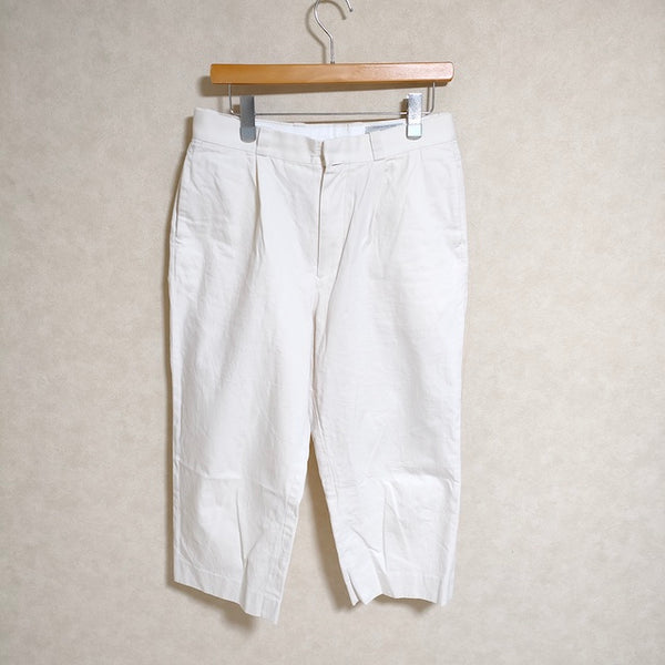 YAECA CHINO CLOTH PANTS TAC STRAIGHT チノタックストレート 68651 サイズ30 パンツ ホワイト レディース ヤエカ【中古】3-0410M△