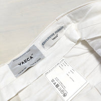 YAECA CHINO CLOTH PANTS TAC STRAIGHT チノタックストレート 68651 サイズ30 パンツ ホワイト レディース ヤエカ【中古】3-0410M△