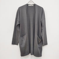 evam eva ローブ robe E211K038 カシミヤ混 サイズM カーディガン グレー レディース エヴァムエヴァ【中古】3-1119T◎