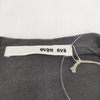 evam eva ローブ robe E211K038 カシミヤ混 サイズM カーディガン グレー レディース エヴァムエヴァ【中古】3-1119T◎