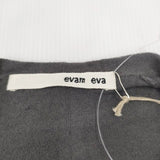 evam eva ローブ robe E211K038 カシミヤ混 サイズM カーディガン グレー レディース エヴァムエヴァ【中古】3-1119T◎