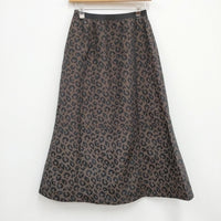 kha:ki 新品 LEOPARD MERMAID SKIRT MIL22FSK3074 定価23980円 ロングスカート 22AW ブラウン ブラック レディース カーキ【中古】3-0408M♪