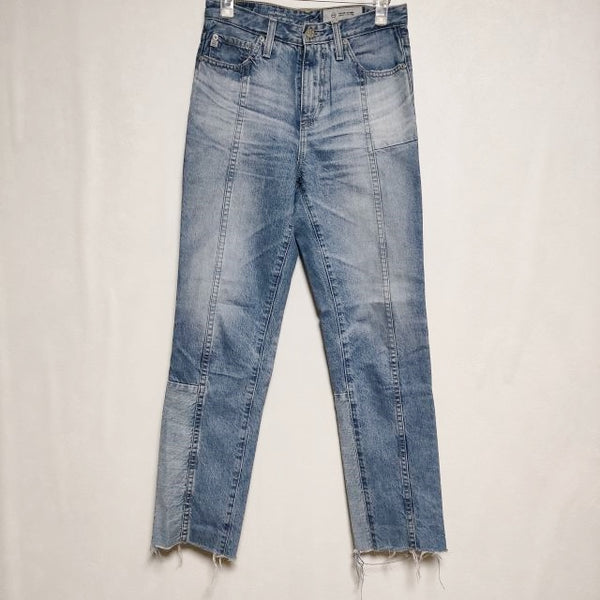 AG ダメージ加工 AG-ED DENIM パッチワークジーンズ デニムパンツ インディゴ レディース エージー【中古】3-0430G∞