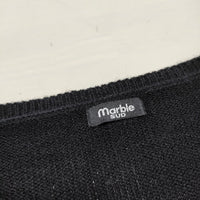 marble sud 三日月×鳥柄 ニット ブラック レディース マーブルシュッド【中古】3-1101T△