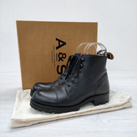 ARTS&SCIENCE 未使用 Race up boots レースアップ 033L955899 ブーツ ブラック レディース アーツ&サイエンス【中古】3-0514G◎