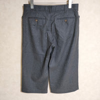 MARGARET HOWELL MHW07720422240 ウール サイズ3 クロップドパンツ チャコールグレー レディース マーガレットハウエル【中古】3-0918T△