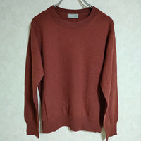 MARGARET HOWELL WOOL COTTON JUMPER ウールコットンクルーネックニット 578-9263010 ニット 2019 ブラウン レディース マーガレットハウエル【中古】3-1117M△