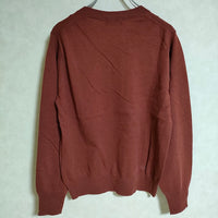 MARGARET HOWELL WOOL COTTON JUMPER ウールコットンクルーネックニット 578-9263010 ニット 2019 ブラウン レディース マーガレットハウエル【中古】3-1117M△