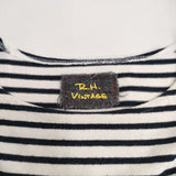 Ron Herman ボートネック RH Vintage ボーダーTシャツ サイズS カットソー ホワイト ネイビー レディース ロンハーマン【中古】3-0520M♪
