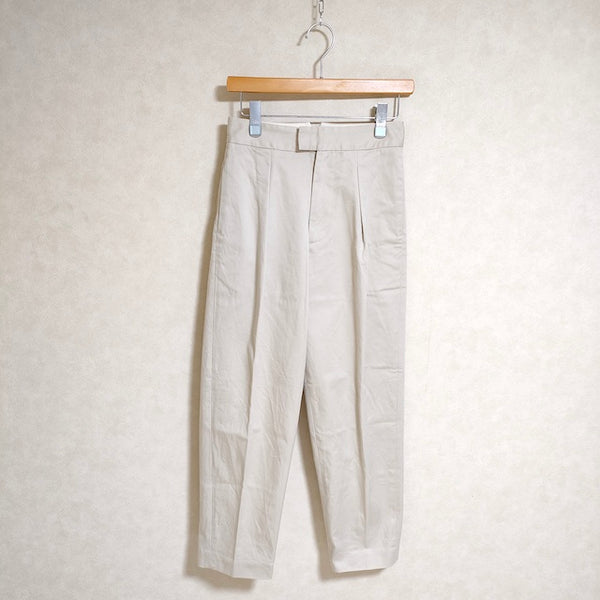 URBAN RESEARCH DOORS White Label スーピマチノバックベルトトラウザー 定価14300円 サイズS パンツ ベージュ レディース アーバンリサーチドアーズ【中古】3-0522G△