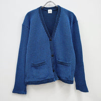 ROKU 6 BEAUTY&YOUTH WAFFLE V NECK CARDIGAN ワッフル カーディガン 22SS ブルー レディース ロクビューティアンドユース【中古】3-0523M♪