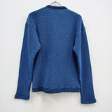 ROKU 6 BEAUTY&YOUTH WAFFLE V NECK CARDIGAN ワッフル カーディガン 22SS ブルー レディース ロクビューティアンドユース【中古】3-0523M♪