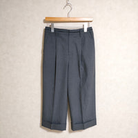LULU ON THE BRIDGE センタープレスワイドパンツ サイズ36 パンツ チャコールグレー レディース ルルオンザブリッジ【中古】3-0613G△