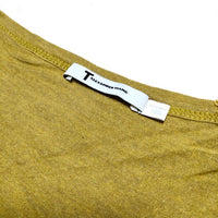 T by Alexander Wang Uネック サイズXS 半袖Ｔシャツ カットソー 黄土色 レディース アレキサンダー ワン【中古】3-0707S△