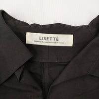 Lisette アリエル ノワール サイズ36 LO-21E052 コットン ギャザー ワンピース 濃紺 レディース リゼッタ【中古】3-0608M◎