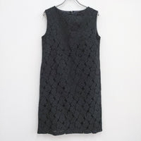 UNITED ARROWS closet story レースノースリーブ ワンピース ブラック レディース ユナイテッドアローズ【中古】3-0604M♪