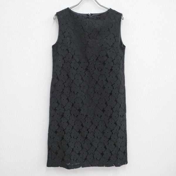 UNITED ARROWS closet story レースノースリーブ ワンピース ブラック レディース ユナイテッドアローズ【中古】3-0604M♪