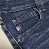 SOMETHING スキニーパンツ SDN210 サイズ28 デニムパンツ ネイビー レディース サムシング【中古】3-0623G△