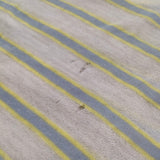 MERVEILLE H. 後ろボタンデザイン カットソー ボーダー ニット アイボリー レディース メルベイユアッシュ【中古】3-0913M△