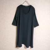 mizuiro-ind 七分袖 ワンピース ブラック レディース ミズイロインド【中古】3-0623M△