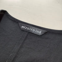 mizuiro-ind 七分袖 ワンピース ブラック レディース ミズイロインド【中古】3-0623M△