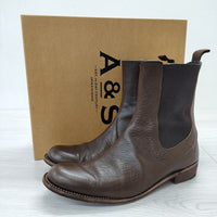 ARTS&SCIENCE beatle boots ビートルブーツ サイドゴアブーツ サイズ24cm ブーツ ブラウン #77 choco レディース アーツ&サイエンス【中古】3-0626G◎