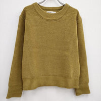 MHL. 畦編み LIGHTWEIGHT WOOL COTTON 595-0263550 サイズ2 ニット イエロー レディース エムエイチエル【中古】3-1031T♪