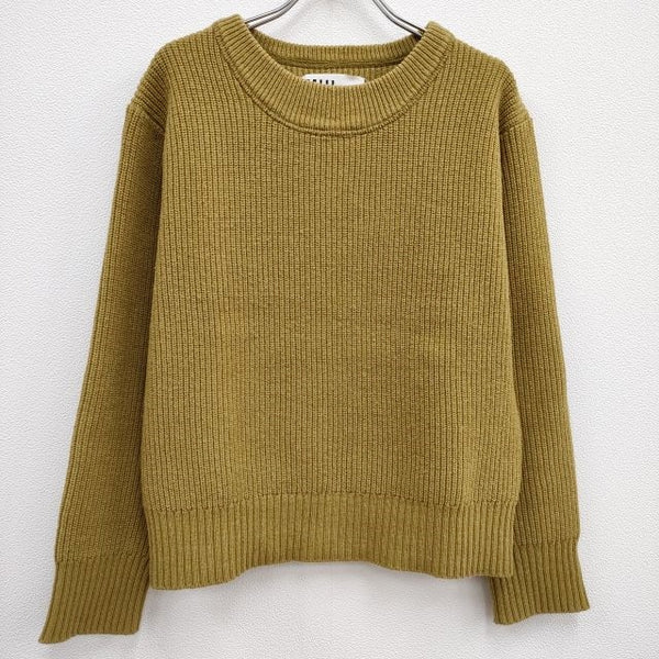 MHL. 畦編み LIGHTWEIGHT WOOL COTTON 595-0263550 サイズ2 ニット イエロー レディース エムエイチエル【中古】3-1031T♪