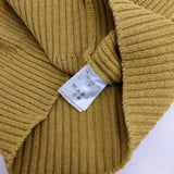 MHL. 畦編み LIGHTWEIGHT WOOL COTTON 595-0263550 サイズ2 ニット イエロー レディース エムエイチエル【中古】3-1031T♪