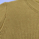 MHL. 畦編み LIGHTWEIGHT WOOL COTTON 595-0263550 サイズ2 ニット イエロー レディース エムエイチエル【中古】3-1031T♪