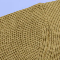 MHL. 畦編み LIGHTWEIGHT WOOL COTTON 595-0263550 サイズ2 ニット イエロー レディース エムエイチエル【中古】3-1031T♪