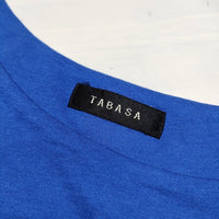 TABASA フリル ノースリーブ サイズ34 チュニック ブルー レディース タバサ【中古】3-0716S△