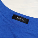 TABASA フリル ノースリーブ サイズ34 チュニック ブルー レディース タバサ【中古】3-0716S△