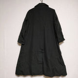 Paul Harnden SHOEMAKERS WOOL BURLINGTON COAT JACKET 定価380000円 丸襟 ツイード コート ブラック レディース ポールハーデン【中古】3-1109A∞