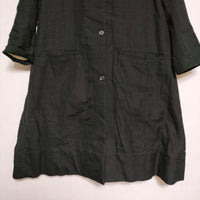 Paul Harnden SHOEMAKERS WOOL BURLINGTON COAT JACKET 定価380000円 丸襟 ツイード コート ブラック レディース ポールハーデン【中古】3-1109A∞