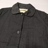 Paul Harnden SHOEMAKERS WOOL BURLINGTON COAT JACKET 定価380000円 丸襟 ツイード コート ブラック レディース ポールハーデン【中古】3-1109A∞