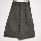 MARGARET HOWELL WORN COTTON TWILL 578-7232011 サイズ0 スカート チャコールグレー レディース マーガレットハウエル【中古】3-0731G∞