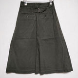 MARGARET HOWELL WORN COTTON TWILL 578-7232011 サイズ0 スカート チャコールグレー レディース マーガレットハウエル【中古】3-0731G∞