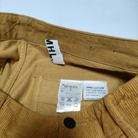 MHL. 595-241273 Corduroy Shorts コーデュロイショーツ ショートパンツ イエロー系 レディース エムエイチエル【中古】3-0803M∞