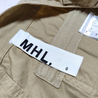 MHL. 578-141272 サイズ0 ショートパンツ ベージュ レディース エムエイチエル【中古】3-0707S△