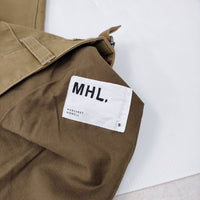 MHL. 22SS JAPANESE DENSE COTTON SKIRT 595-2232504 サイズ2 スカート べージュ レディース エムエイチエル【中古】3-0709M☆