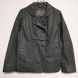 Traditional Weatherwear 樹脂コーティング コットン ショートコート ジャケット ブラック レディース トラディショナルウェザーウェア【中古】4-0212M∞