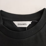 DIGAWEL ビッグtシャツ BIG tシャツ オーバーサイズ サイズM 半袖Ｔシャツ カットソー ブラック レディース ディガウェル【中古】3-0706S♪