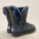 UGG ムートンブーツ 5803 W BAILEY BUTTON サイズ24cm ブーツ ネイビー レディース アグ【中古】3-0924T◎