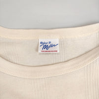 B.C STOCK Robert P.Miller 別注 パネルリブ五分袖TEE カットソー アイボリー レディース ベーセーストック【中古】4-0110S∞