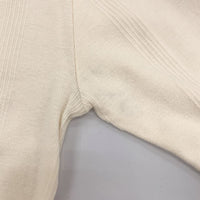 B.C STOCK Robert P.Miller 別注 パネルリブ五分袖TEE カットソー アイボリー レディース ベーセーストック【中古】4-0110S∞