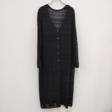 Plage RADIOSO スカシガラロングカーディガン 定価26400円 ベイクルーズ購入 ブラック レディース プラージュ【中古】4-0302M☆