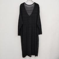 Plage RADIOSO スカシガラロングカーディガン 定価26400円 ベイクルーズ購入 ブラック レディース プラージュ【中古】4-0302M☆
